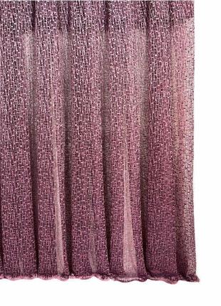 Тюль сітка з плетінням weaving малиновий туреччина6 фото