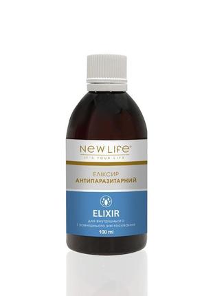 Еліксир антипаразитарный краплі від глистів 100 мл нове життя