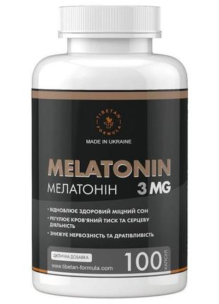 Мелатонін гормон сну 100 капсул тібетська формула
