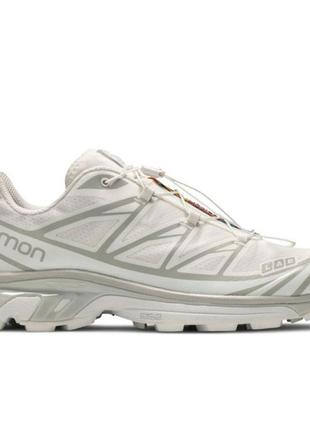 Оригинальные кроссовки фирмы – salomon xt-6 advanced white lunar rock art. (l41252900)1 фото