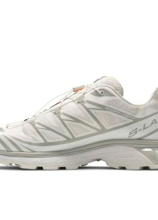 Оригинальные кроссовки фирмы – salomon xt-6 advanced white lunar rock art. (l41252900)3 фото