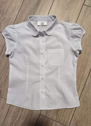 Белая блузка рубашка2 фото