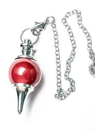 Маятник червоний агат (код 965)