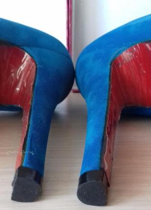 Туфлі жіночі замшеві на шпильці5 фото