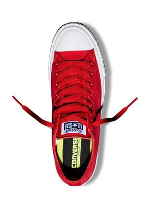 Кеди converse chuck taylor 2 150151c red white low all star ii текстиль