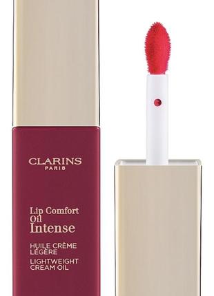 Clarins lip comfort oil intense оттенок 05 intense pink