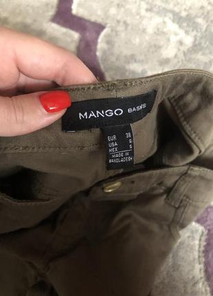 Пакет вещей джинсы штаны цвета хаки с вышивкой mango10 фото