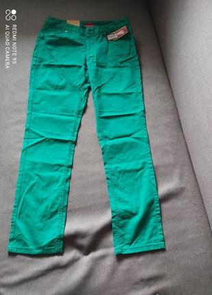 Жіночі зелені джинси скінні merona сша, нові, розмір 8 m/l