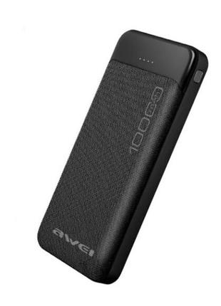 Портативний зарядний пристрій power bank умб awei p37k 10000ma...