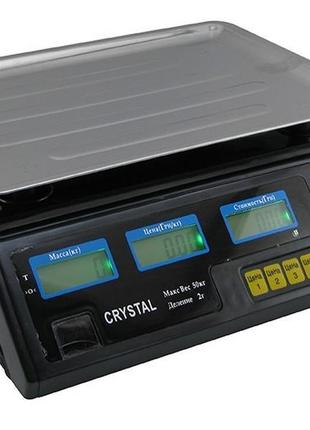 Електроваги з лічильником ціни crystal cr 501 фото
