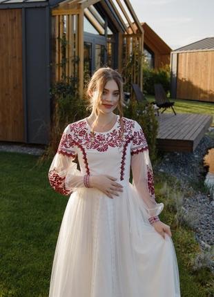 Вишита сукня-вишиванка сокіл2 фото