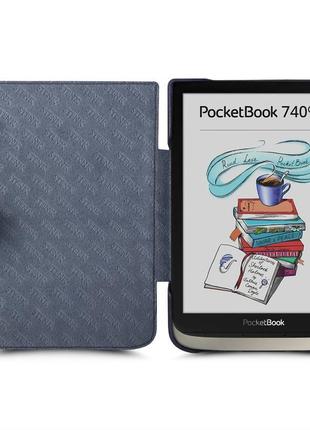 Чехол stenk для читалки amazon, pocketbook, airon цвет шоколад, фиолетовый6 фото