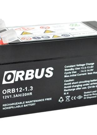 Акумулятор orbus 12 v 1.3 ah