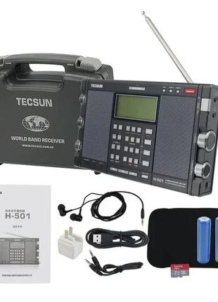 Tecsun h-501 всехвильовий радіоприймач укв fm св дв кв ssb mp3...