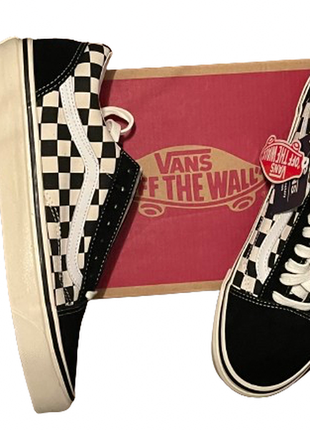 Кеди vans original anaheim factory blk chck vnoa38g2oak1 венси3 фото