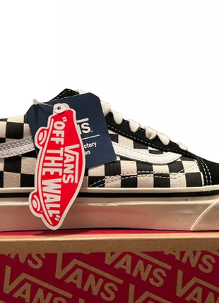 Кеди vans original anaheim factory blk chck vnoa38g2oak1 венси