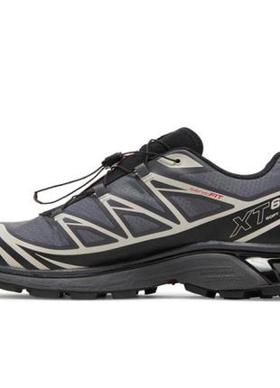 Оригинальные кроссовки фирмы – salomon xt-6 gore-tex black art. (l41663500)3 фото