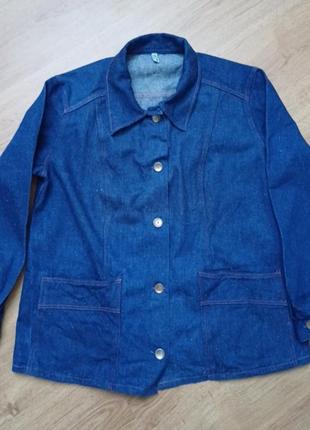 Куртка джинсовая елка винтажная vintage 70 х veb bekleidgsiz zerbat размер 48-501 фото
