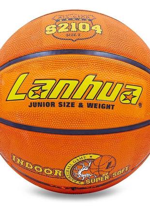 М'яч баскетбольний гумовий lanhua super soft indoor s2104 no5 ...