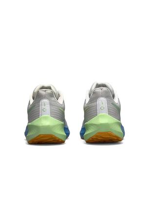 Женские кроссовки nike air zoom light gray blue green9 фото