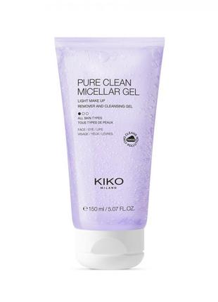 Міцелярний гель для вмивання kiko milano pure clean micellar gel