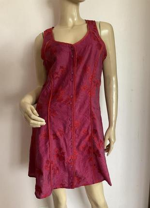 Дизайнерське якісне плаття на ґудзиках /m- l/ brend bruno antogini бавовна- шовк