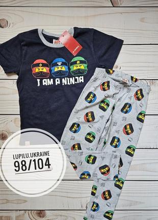 Lego піжама на хлопчика 98/104  р пижама на мальчика футболка штаны комплект lupilu