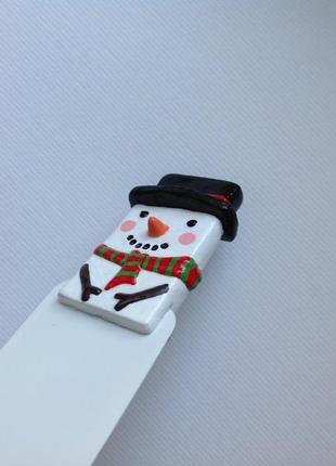 Закладка для книги сніговик .snowman bookmark. christmas bookmark. happy snowman. kids bookmark7 фото