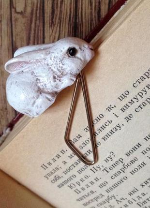 Закладка для книги или блокнота кролик1 фото