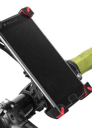 Кріплення для телефону на кермо велосипеда promend ph-666 red2 фото