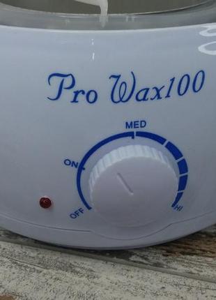 Нагрівач для гарячого воску pro wax 100 jg117 white, воскоплав...2 фото