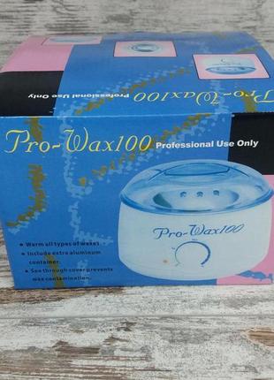 Нагрівач для гарячого воску pro wax 100 jg117 white, воскоплав...4 фото