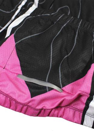 Костюм вело жіночий siilenyond sw-ct-057 black pink xl смуги д...3 фото
