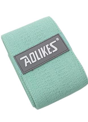 Гумка для фітнесу тканинна aolikes rb-3603 green m еластичне м...2 фото