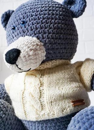 Плюшевий ведмедик у светрі4 фото