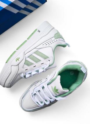 🔥жіночі кросівки adidas originals adi2000 білі з оливкою🔥7 фото