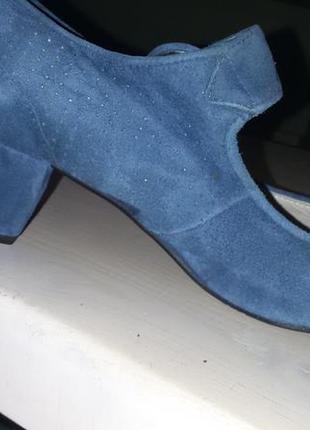Billibi (дания)- отличные замшевые туфли 38 размер (24,5 см)5 фото
