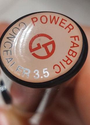 Консилер для обличчя giorgio armani power fabric+ тон #3.5. обєм 6 ml.3 фото