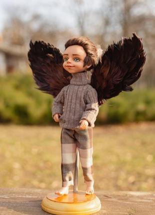 Колекційна лялька - хлопець софії, виготовлений на замовлення в пару до ляльки совушке софії