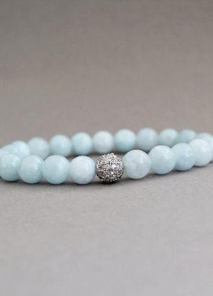 Браслет з аквамарину