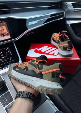 Чоловічі кросівки nike acg mountain fly low khaki orange6 фото