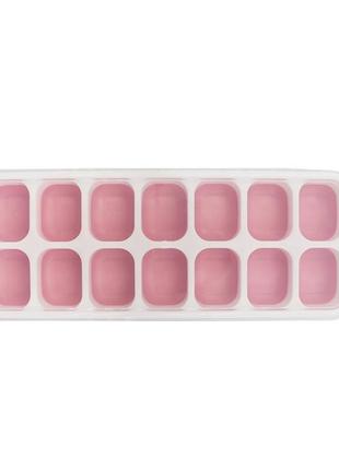 Силіконова форма для льоду cumenss ai-814 cube 14 pink