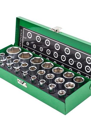 Набор головок комбинированный 1/4'', 1/2'', 25пр. (6гр.) rockforce rf-50121g