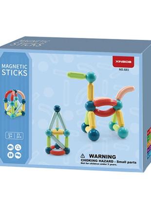 Магнітний конструктор magnetic sticks 25 деталей