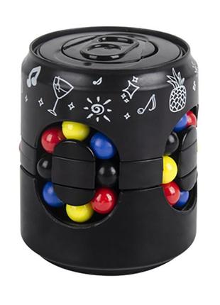 Головоломка-антистрес fidget cans cube 2.0 чорний