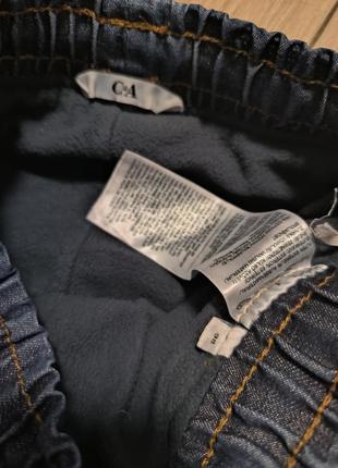 Теплые джинсы на флисе джоггеры2 фото