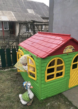 Дитячий пластиковий будиночок середній тм"долоні"6 фото