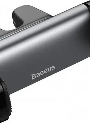 Автомобільний тримач для телефонів baseus steel cannon air outlet car mount, black5 фото