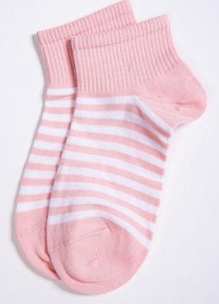 Бавовняні жіночі шкарпетки персикового кольору 151r2846-2