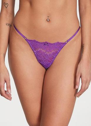 Мереживні трусики v-стрінги victoria's secret 🔥акція! 🔥отримай знижку 20%